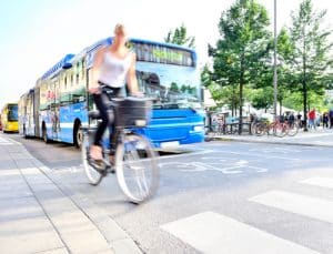 bicycle in bus lane